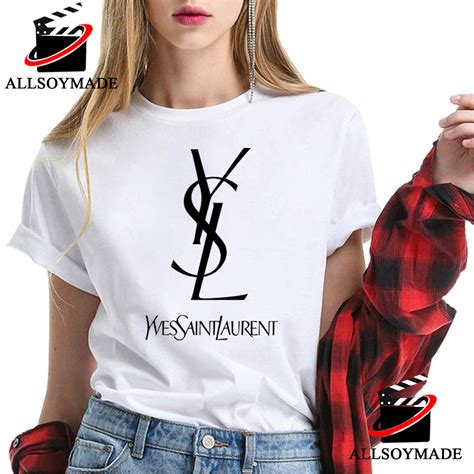 ysl logo t shirt review|YSL logo t shirt women.